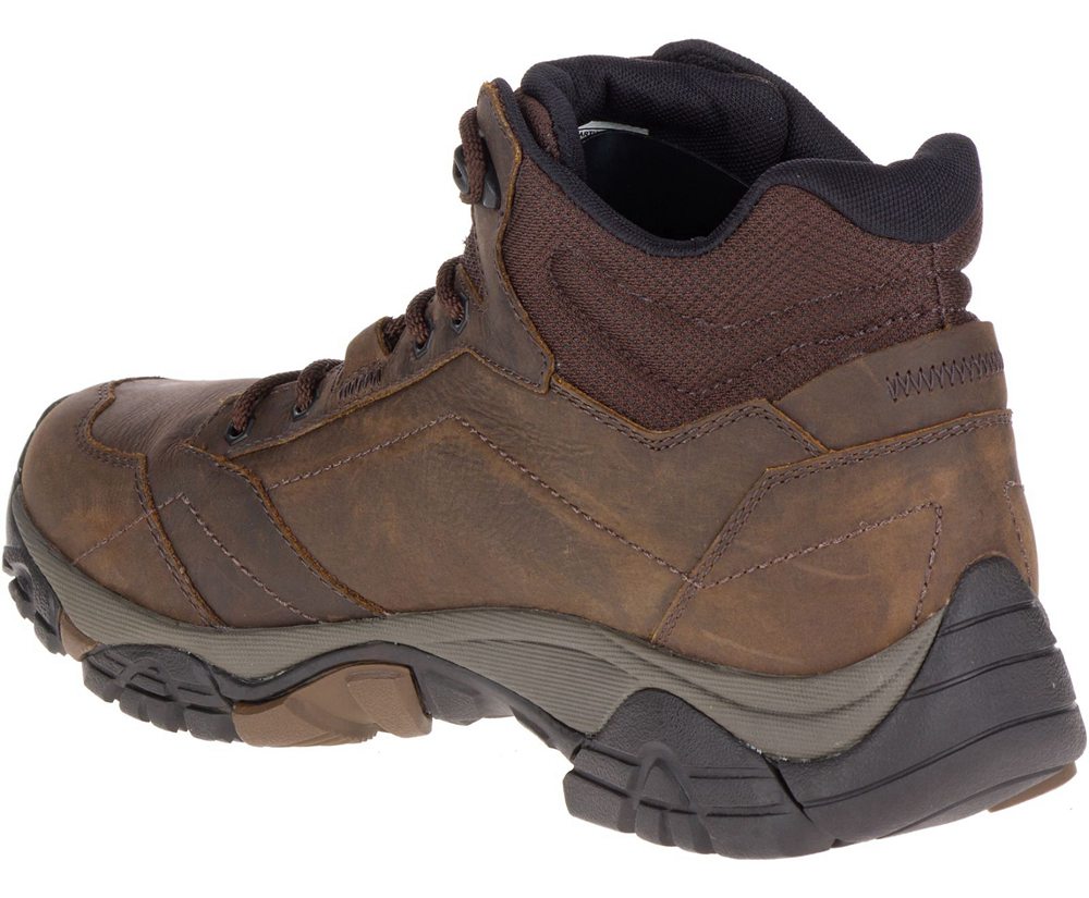 Merrell Boots Brown - Moab Adventure Mid Waterproof Wide Width - Mens 16UAJZNDK
